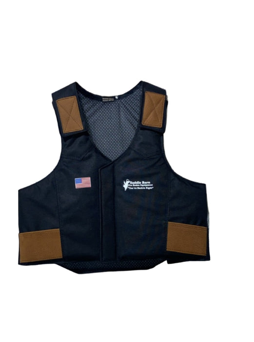 Black Cordura Pro Rodeo Protective Vest - Youth