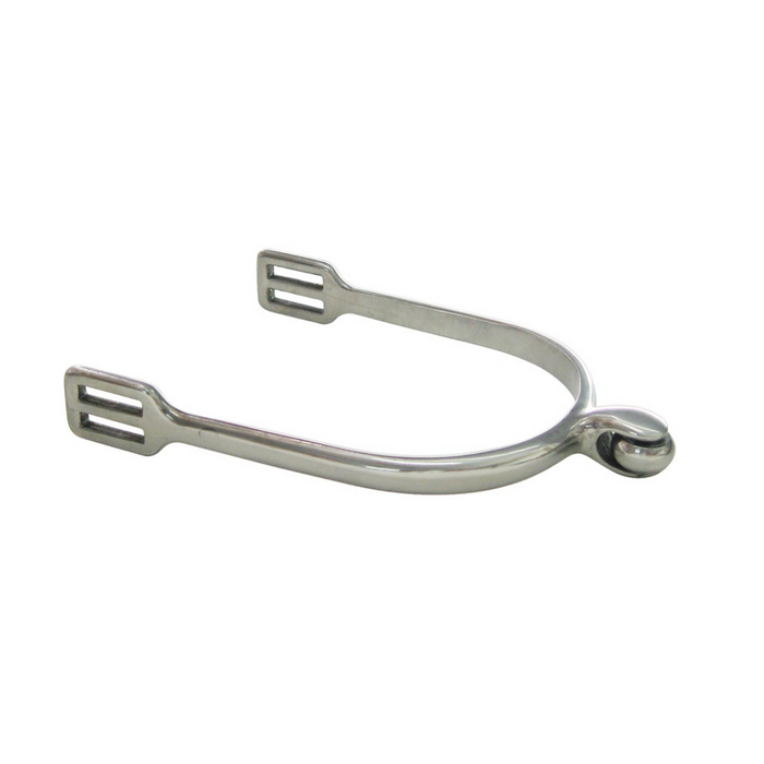 AJ Tack Ladies Stainless Steel Soft Touch Smooth Roller English Spurs