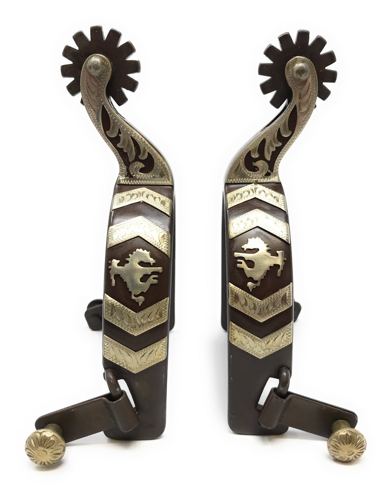 Using Bronc Riding Spurs AJ Tack Men's Bronc Rider Spurs — Rodeo Hard