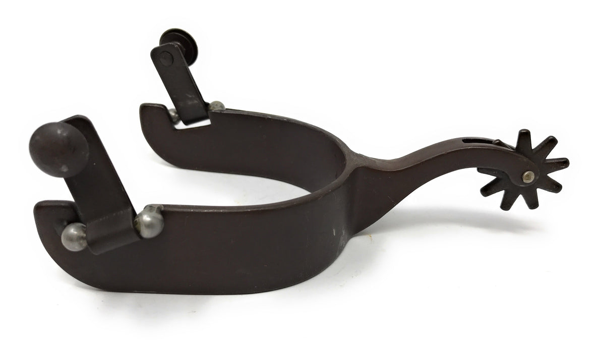 AJ Tack Youth Antique Brown Stars Cutout Spurs