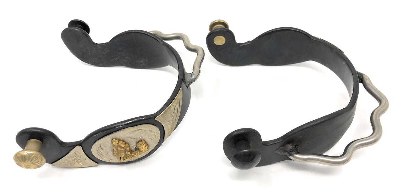 AJ Tack Men's Barrel Racer Bumper Spurs — Rodeo Hard