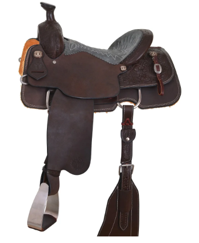 Circle Y Mesquite Team Roper Saddle - Thumbnail 2