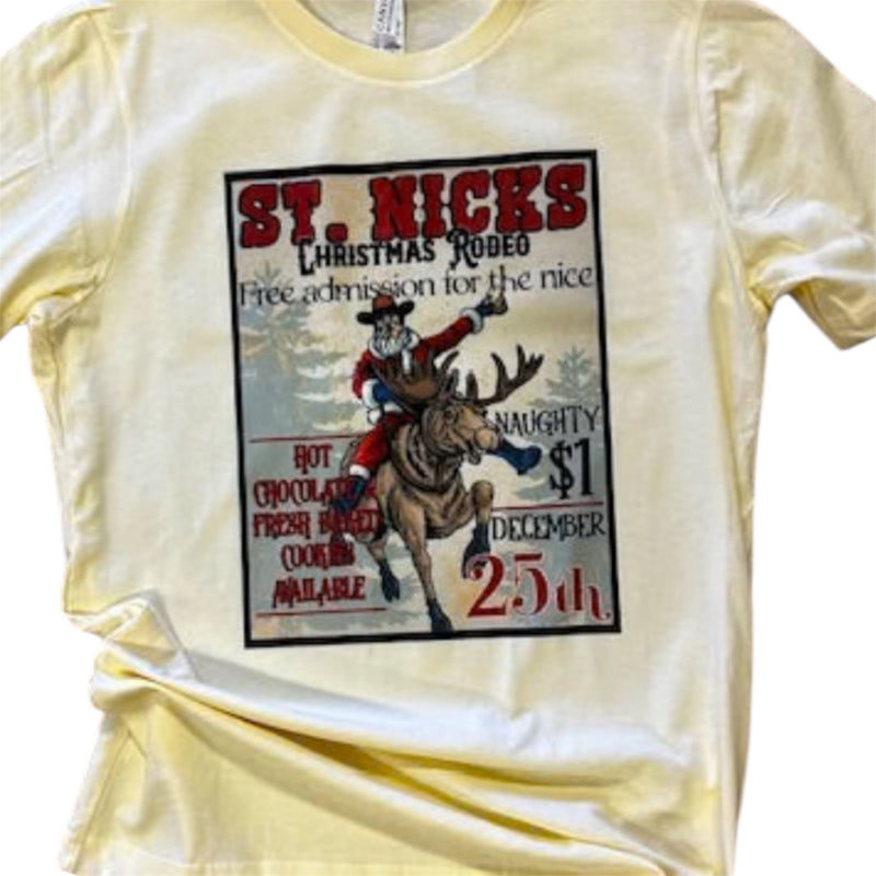 St. Nicks Christmas Rodeo Western Graphic tee