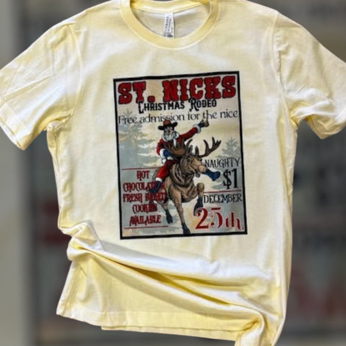 St. Nicks Christmas Rodeo Western Graphic tee