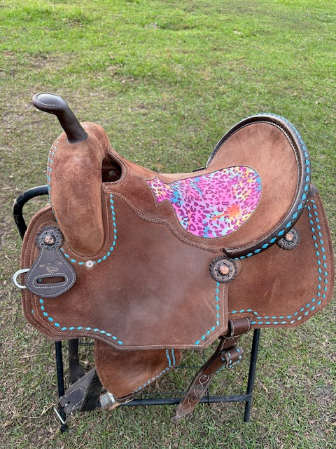 Used  WhinneyLite Barrel Saddle 14.5" Seat