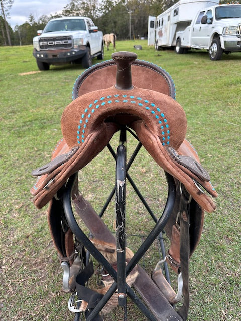 Used  WhinneyLite Barrel Saddle 14.5" Seat