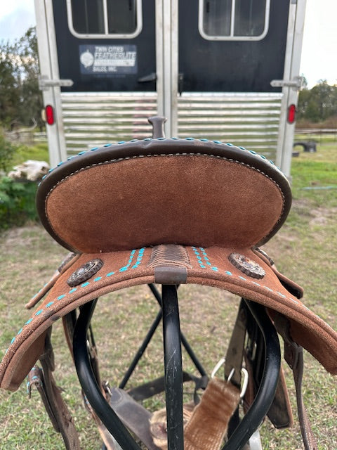 Used  WhinneyLite Barrel Saddle 14.5" Seat