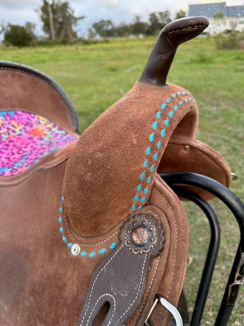 Used  WhinneyLite Barrel Saddle 14.5" Seat