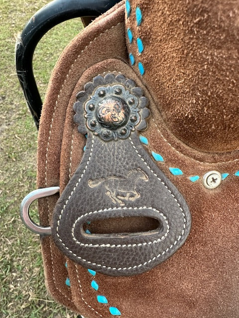 Used  WhinneyLite Barrel Saddle 14.5" Seat