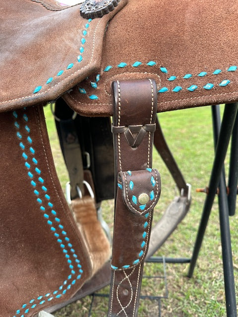 Used  WhinneyLite Barrel Saddle 14.5" Seat