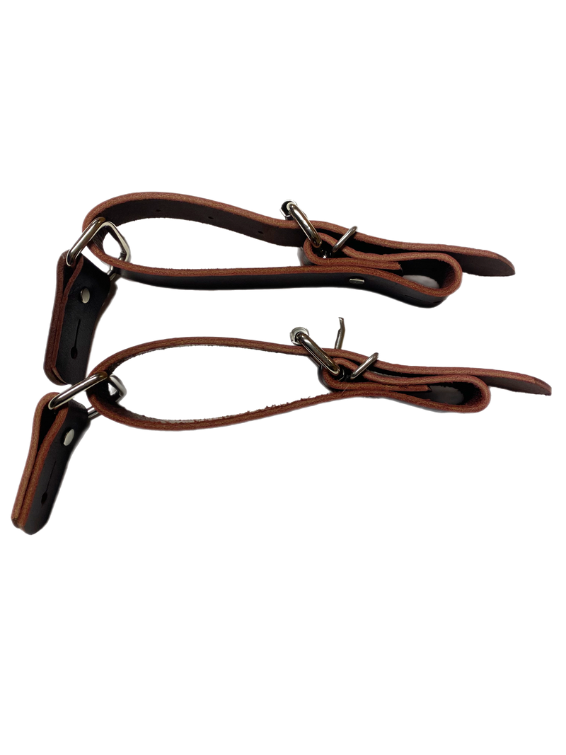 Adult Bull Riding Fold-Back Spur Straps By Rowdy Rowels