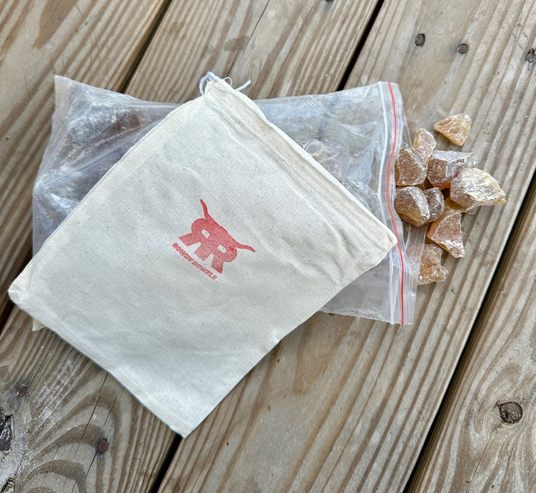 White Rosin by Rowdy Rowels | Bull Riding Amber Rosin