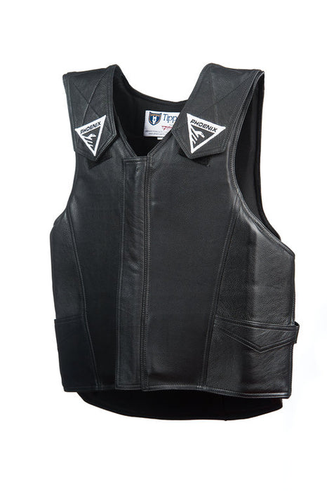 Phoenix Bull Riding Leather Vest Pro-Max Rodeo Vest