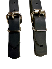 Rough Stock Leather Spur Strap Black - Adult or Junior