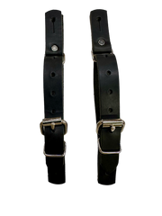Rough Stock Leather Spur Strap Black - Adult or Junior