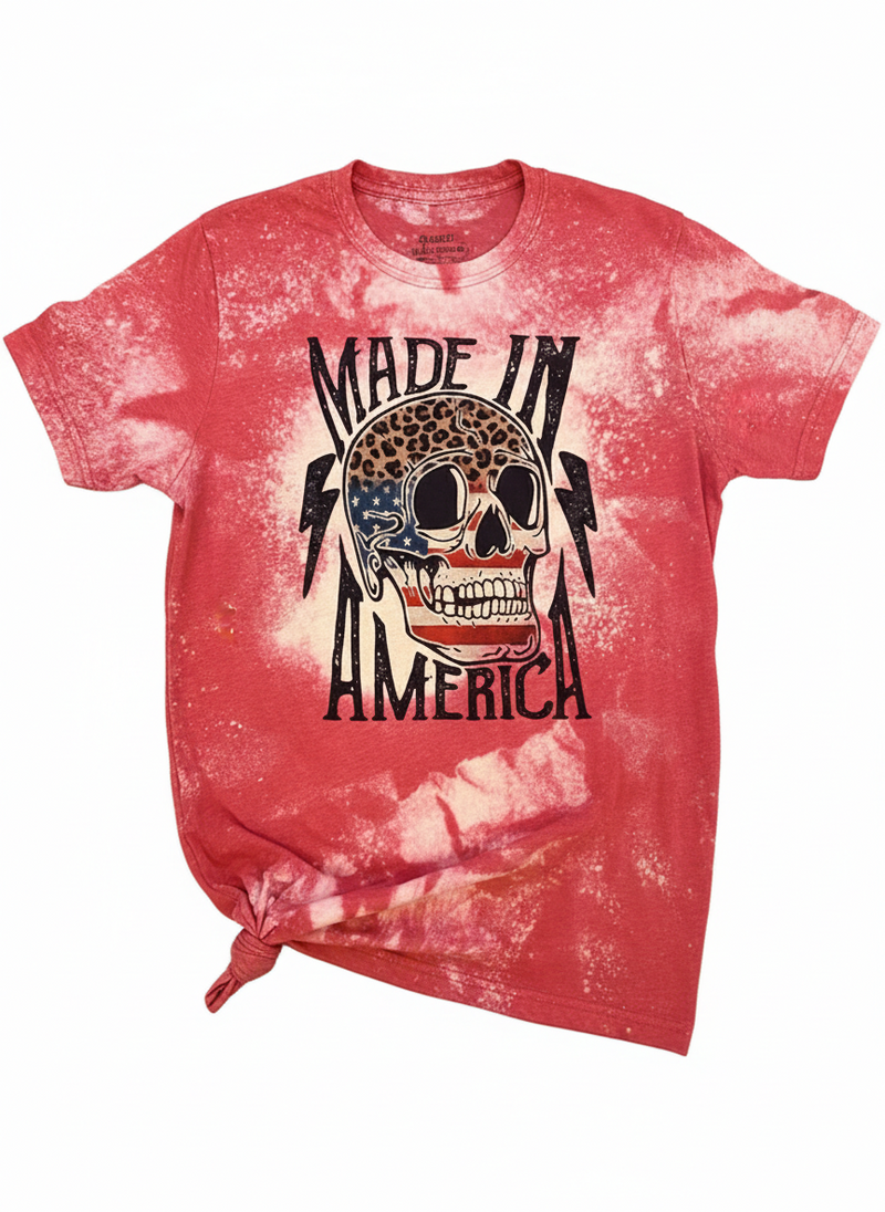 Made in America Bleached Graphic Tee l Unisex Jersey Short Sleeve Tee