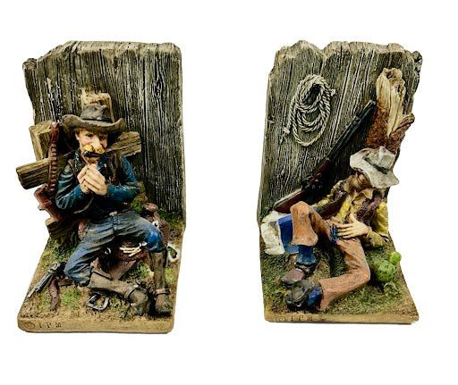 Cowboy Bookends Scratch N Dent Item