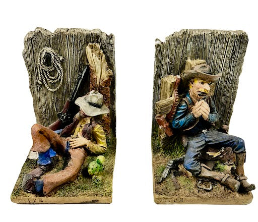 Cowboy Bookends Scratch N Dent Item
