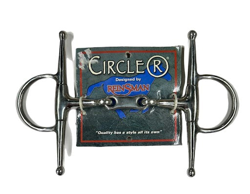 Circle R Reinsman Full Cheek Dog Bone Snaffle Bit