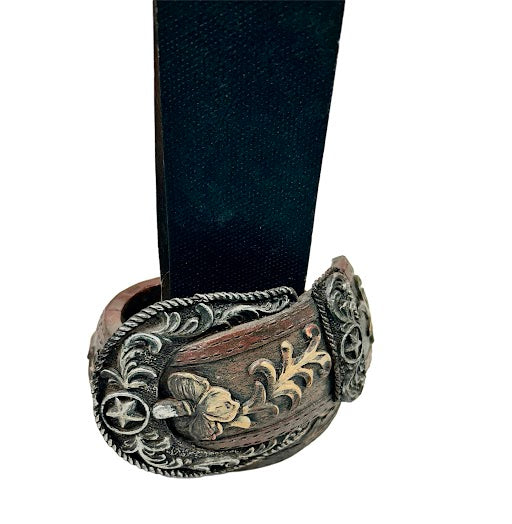 Western Buckle Candle Holder