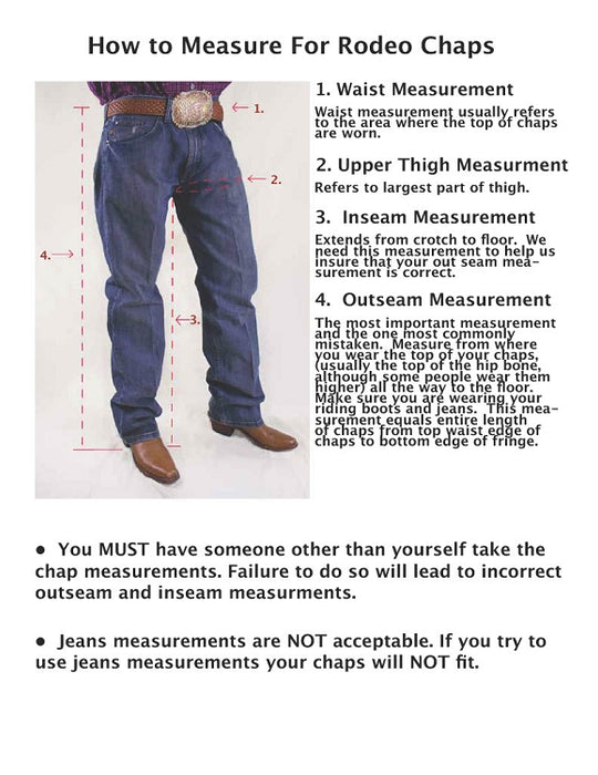 Custom Junior Chaps 100-07jr — Rodeo Hard