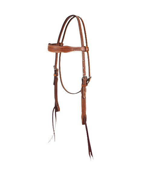 Chestnut Braid Border Browband