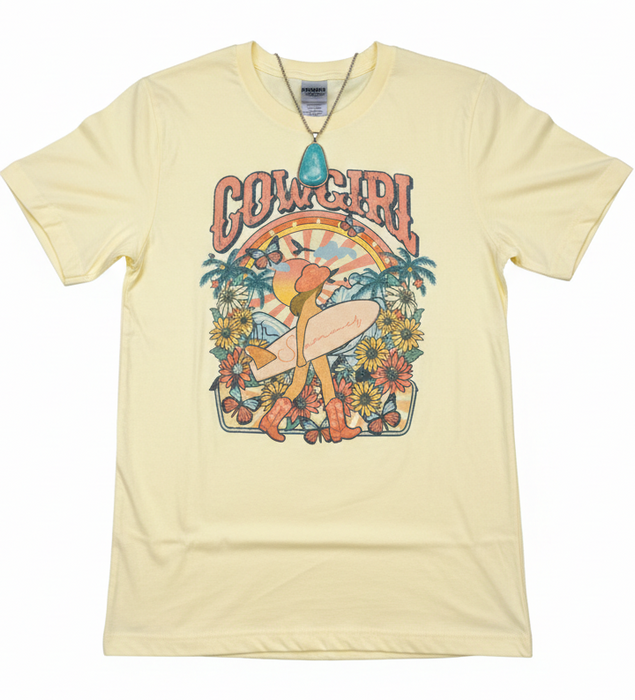 Cowgirl Summer with Rowdy Rowels Western Graphic tee
