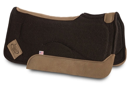 Contour Classic Saddle Pad- Brown Wear Leather