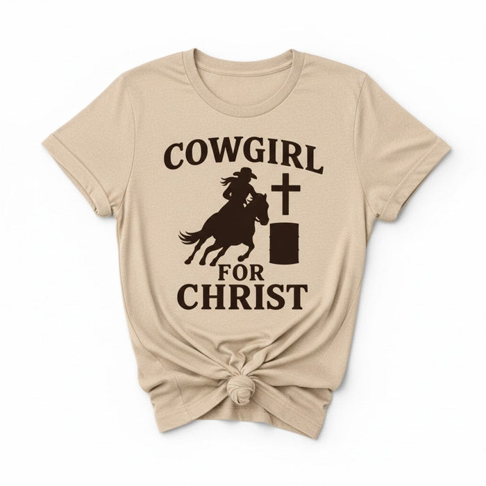 Cowgirl for Christ Tee – Western Faith Shirt | Rowdy Rowels