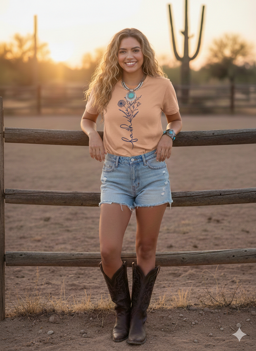 Faith western graphic tee Rodeo Hard unisex cowboy cowgirl rodeo shirt