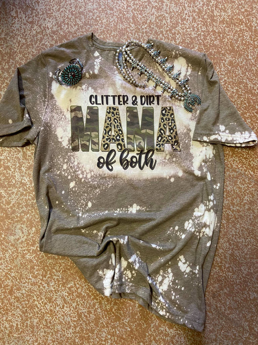 Glitter & Dirt Momma of Both Western Graphic tee l Unisex Jersey Short Sleeve Tee