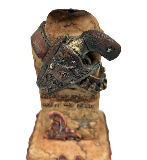 Western Gun Candle Holder