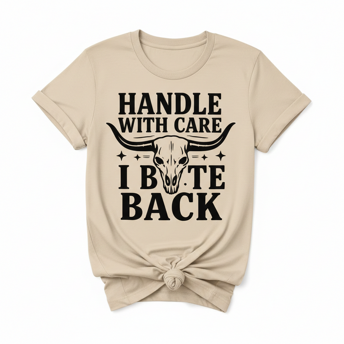 Handle With Care Western Shirt – Rowdy Rowels USA Graphic Tee