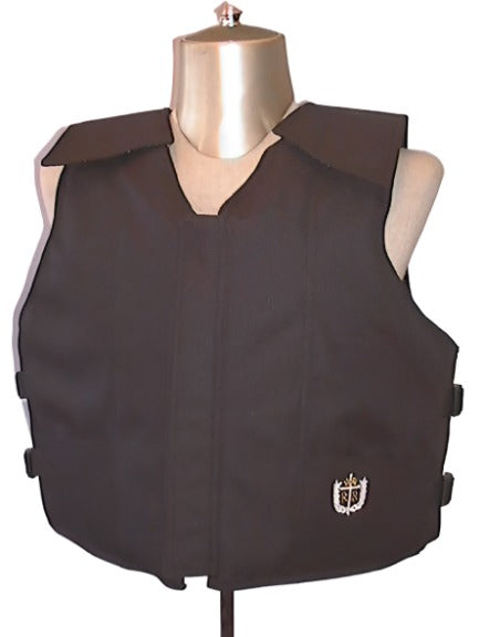 Black Polyduck Youth Bull Rider Vest | Made in USA = Ride Right