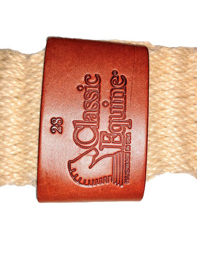 100% Mohair Roper Cinch 27-strand with Leather Center