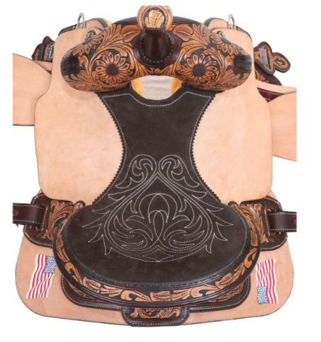 Martha Josey American Patriot Cash Barrel Saddle | Made in USA!