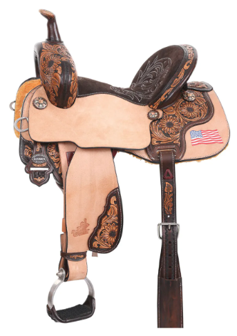 Martha Josey American Patriot Cash Barrel Saddle | Made in USA!