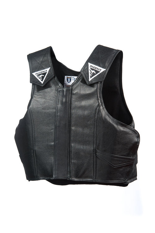 Youth Phoenix ProMax Rodeo Vest Leather — Rodeo Hard