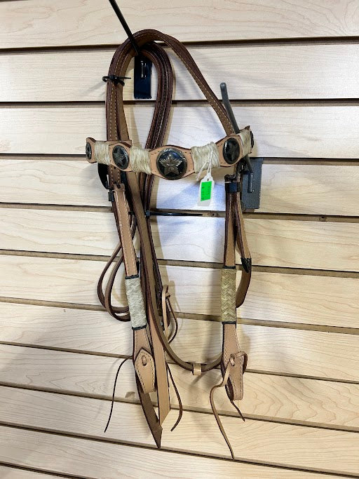 Rawhide Headstall with Reins