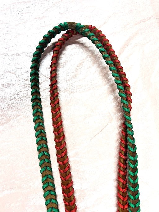 Leather Paracord Barrel Reins
