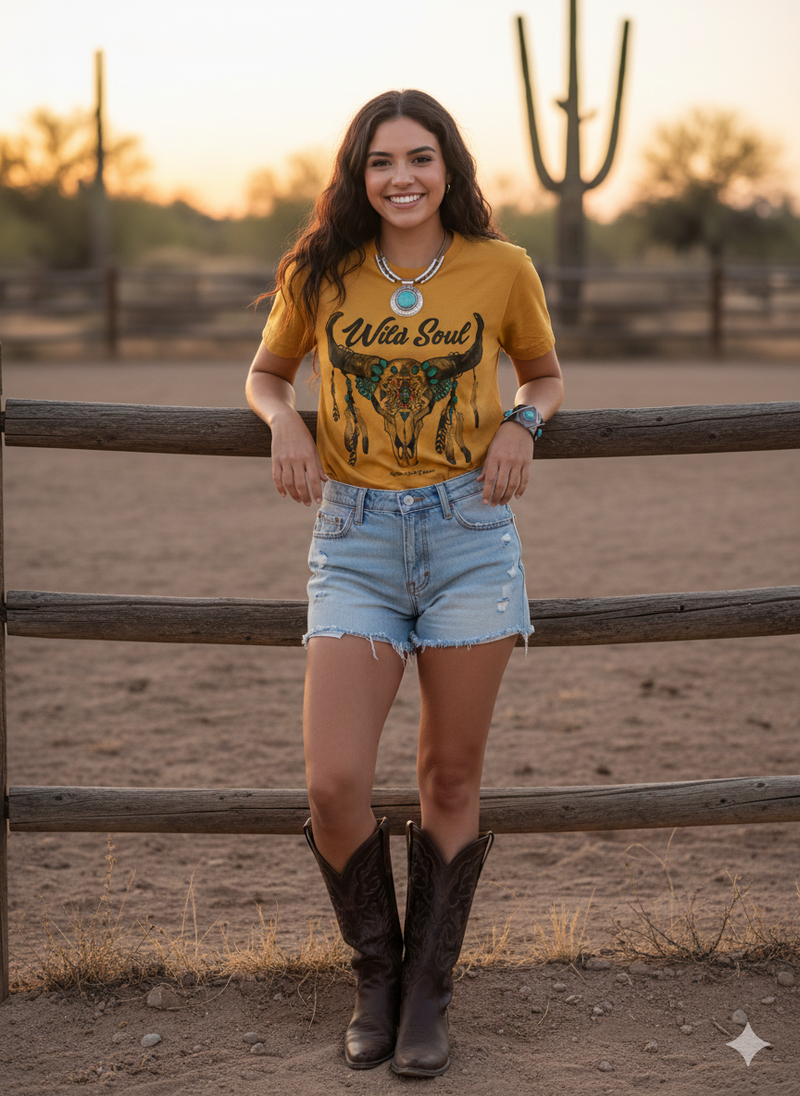Wild Soul Western Graphic tee l Ranch l Unisex Jersey Short Sleeve Tee