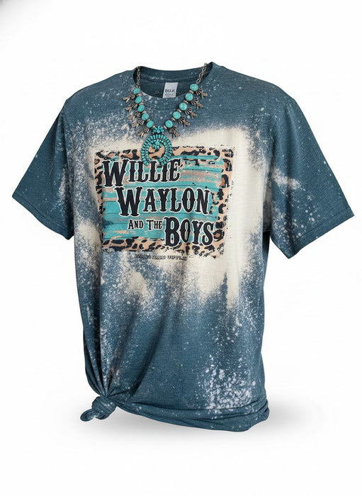 Willie, Waylon & The Boys Western Graphic Tee l Unisex Jersey Short Sleeve Tee